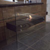La Strada Free Standing Glass Fireplace by Nu-Flame