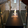 La Strada Free Standing Glass Fireplace by Nu-Flame