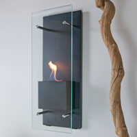 Cannello Ventless Wall Mounted Bio-Fireplace